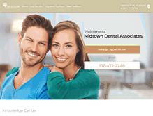 Tablet Screenshot of familydentistryaustin.com